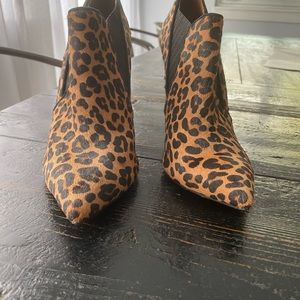 Rachel Roy leopard hair calf booties